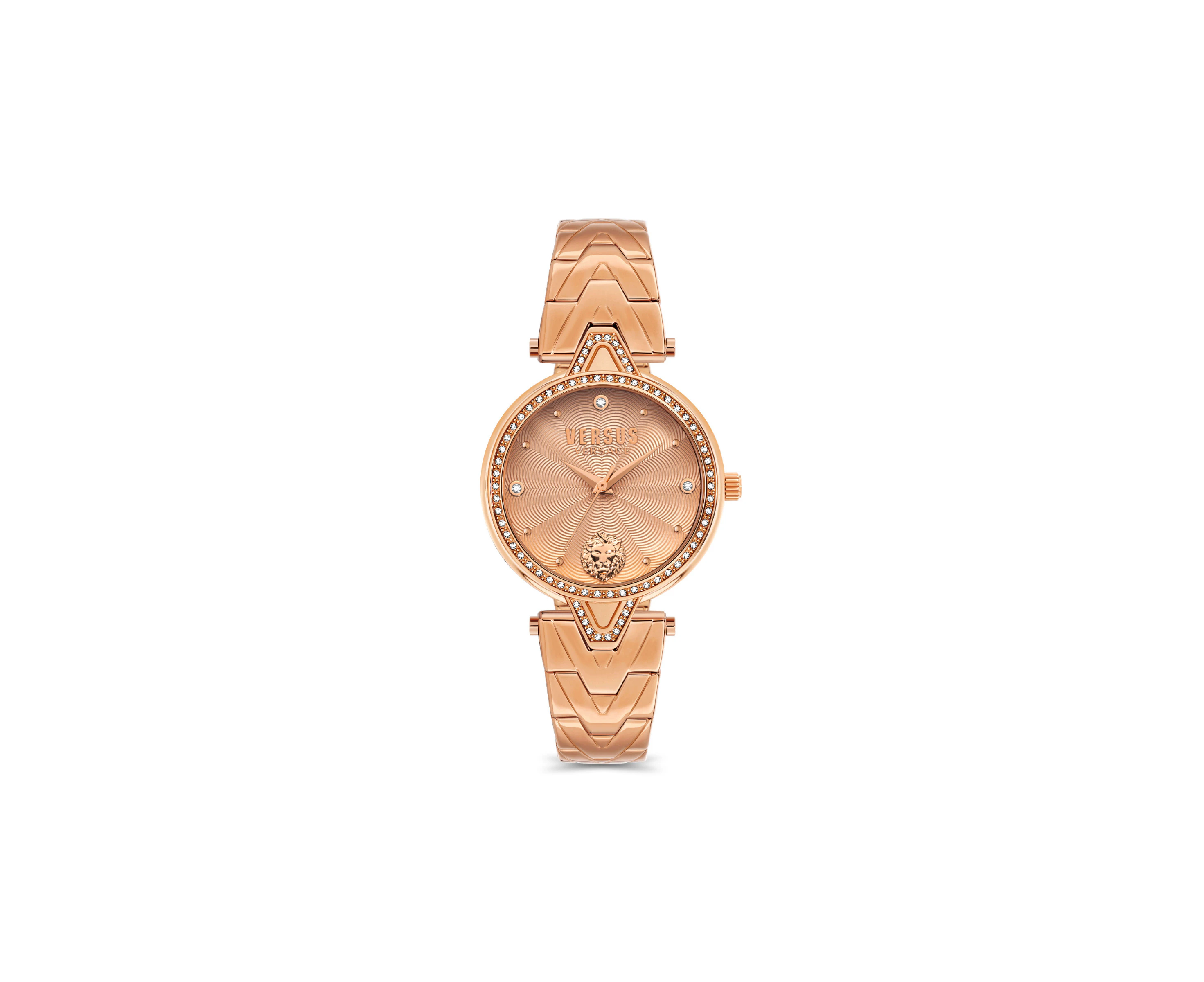 Versace Versus V VERSUS CRYSTAL 34 MM IP ROSE GOLD LIGHT ROSE DI