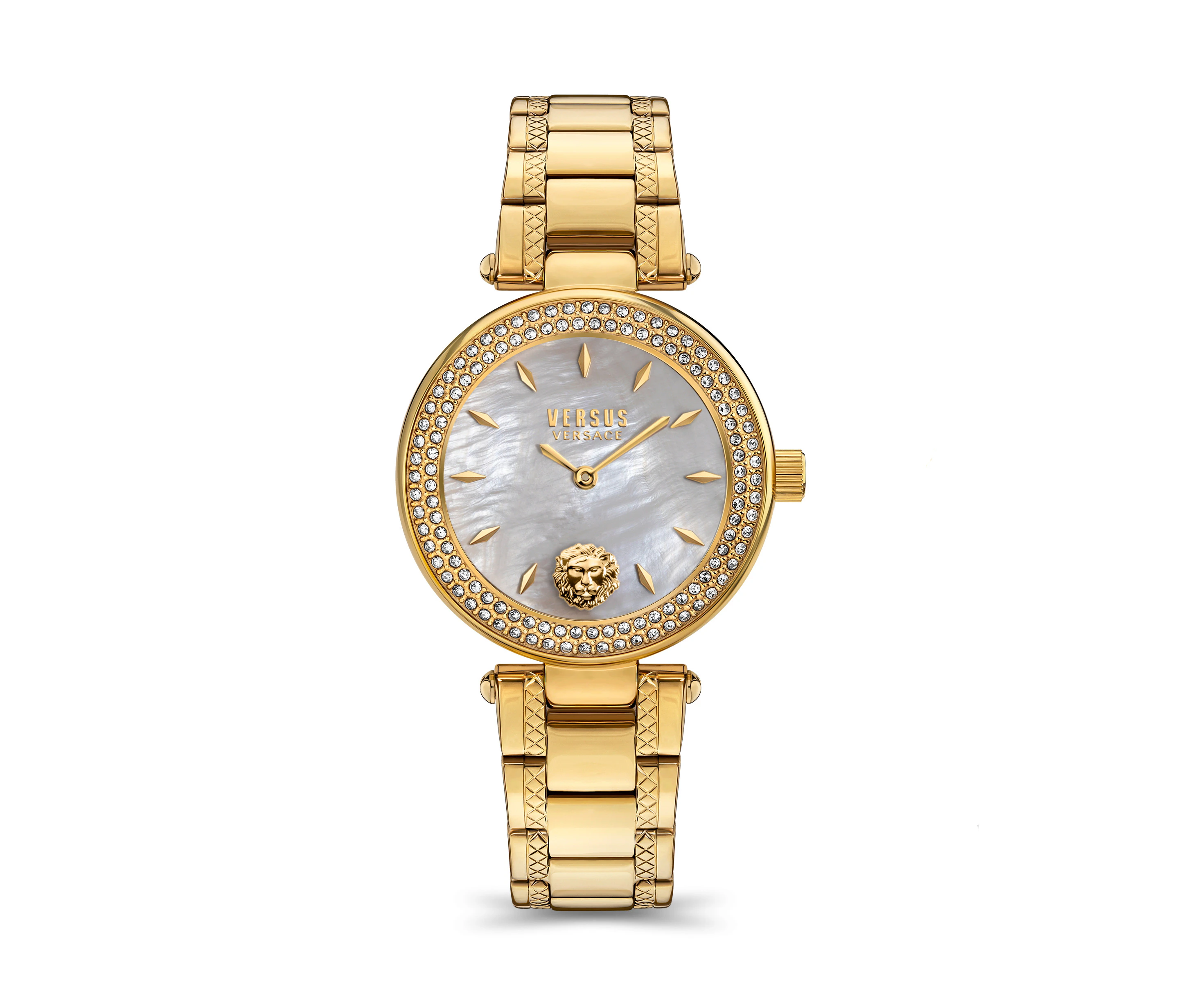 Versace Versus BRICKLANE CRYSTAL 36 MM BOXSET IPYG WHITE DIAL