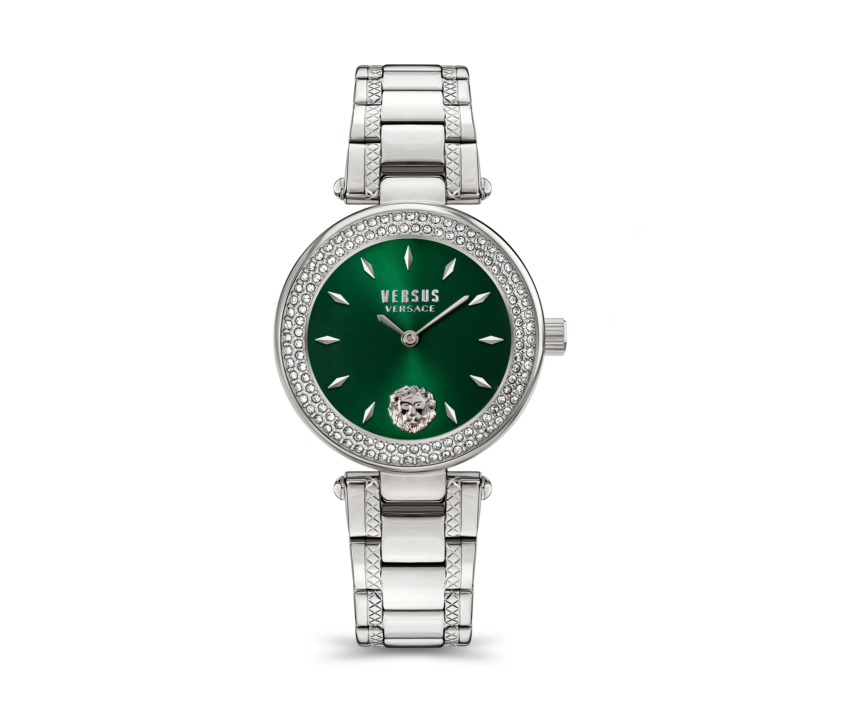 Versace Versus BRICKLANE CRYSTAL 36 MM BOXSET SS GREEN DIAL