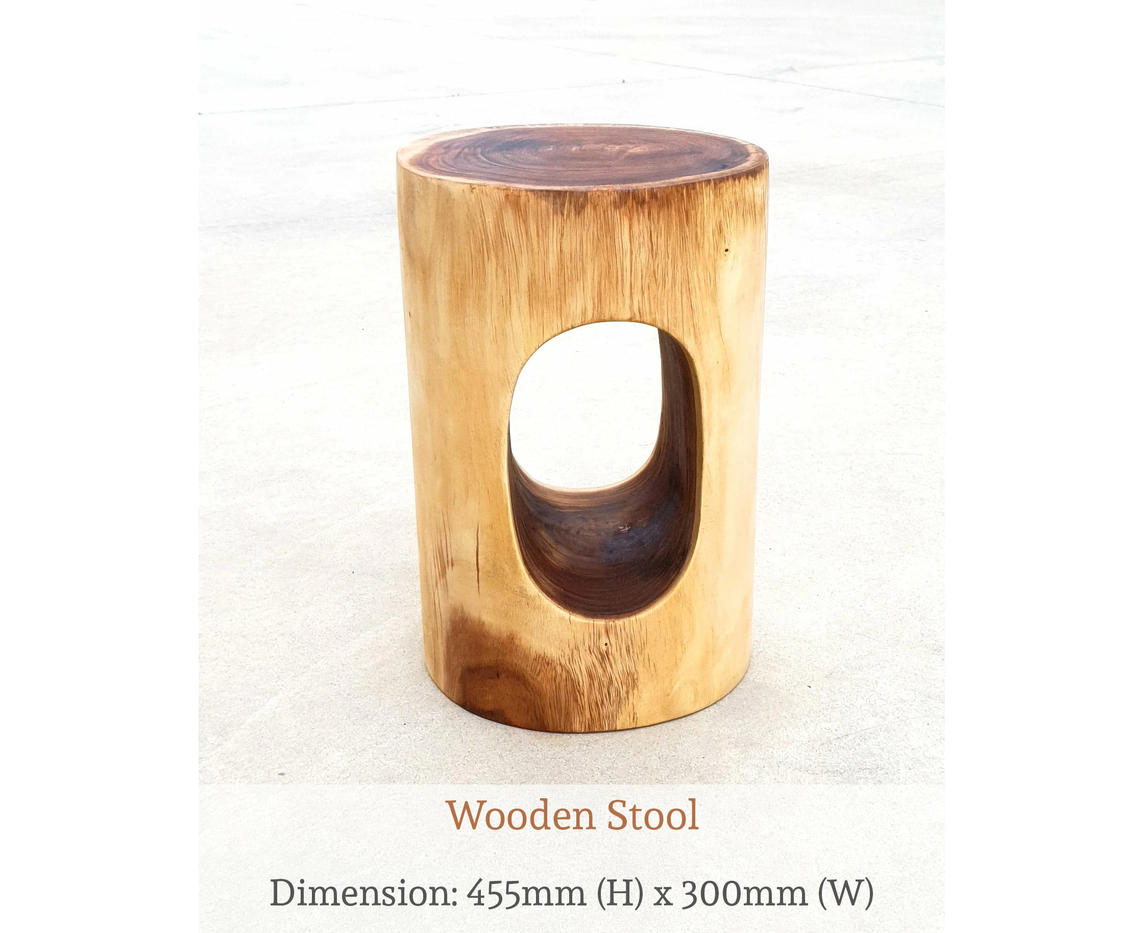 Traditional Solid Timber Wooden Stool