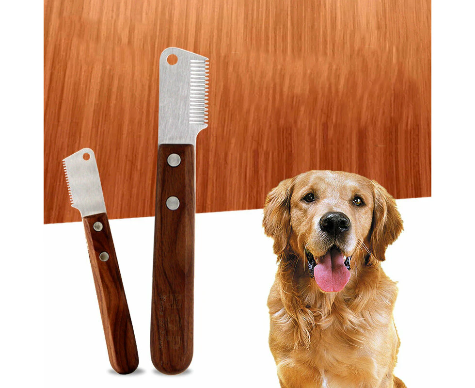 Pet Combing Terrier Dog Knife Dog Special Beauty Tools Pet Supplies Shaving Knife Comb For Pet Grooming - B