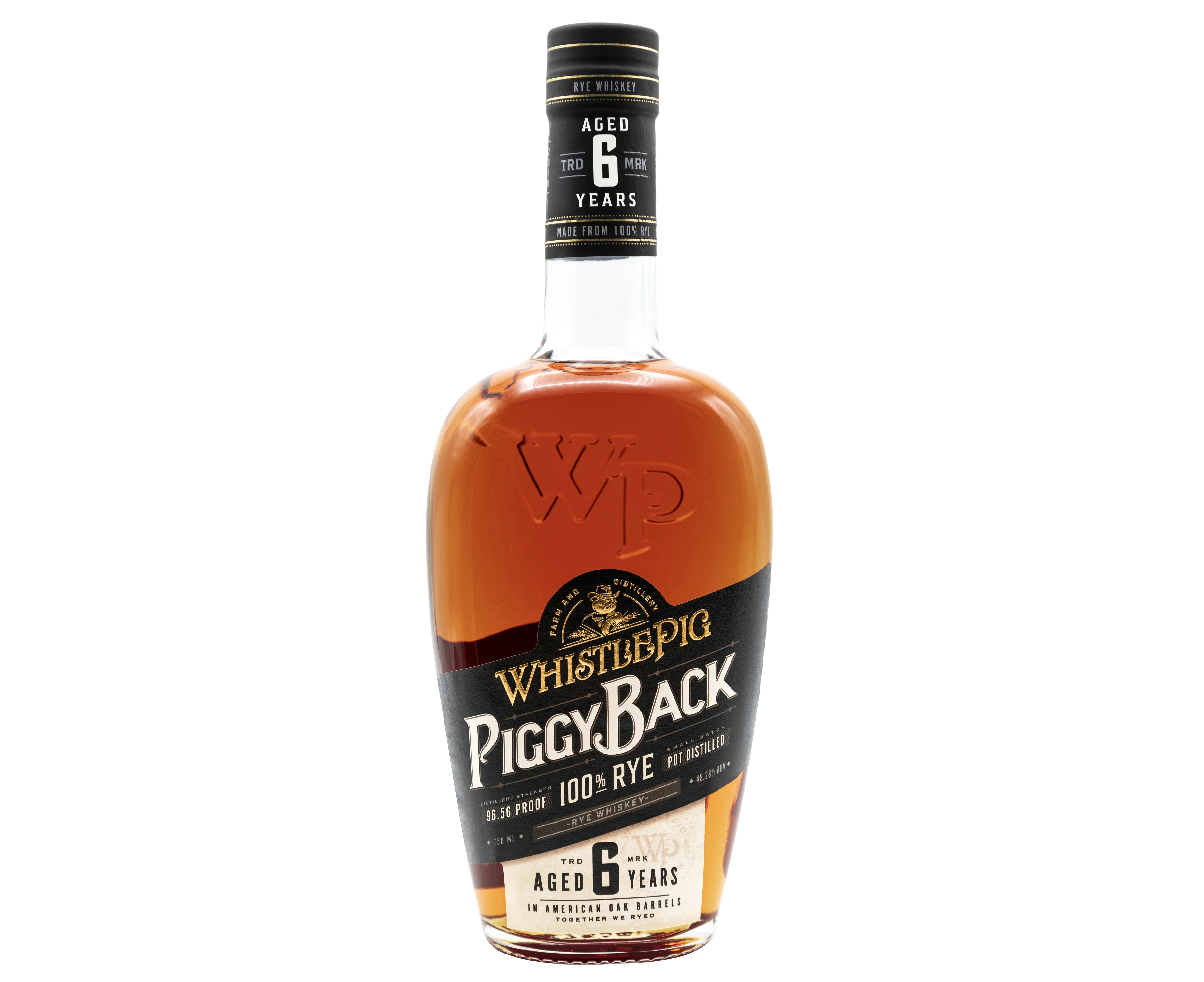 Whistle Pig PiggyBack 6 Year Old 100% Rye Whiskey 700ml