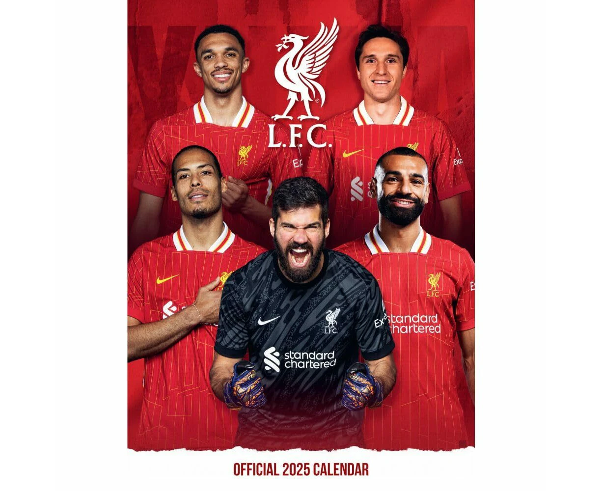 Liverpool FC A3 Calendar 2025