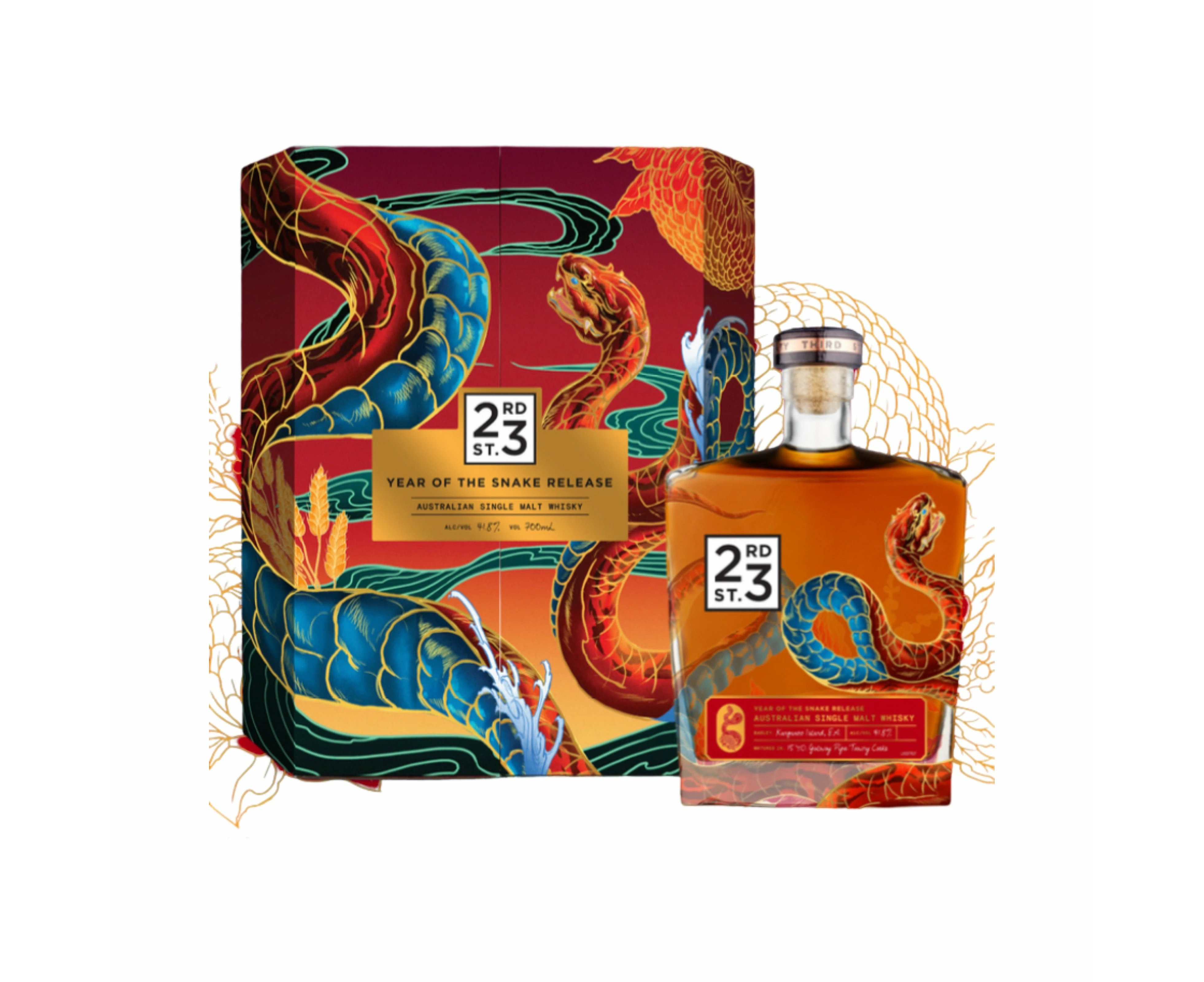 23rd Distillery Year of the Snake Limited Edition Australian Single Malt Whisky 700ml