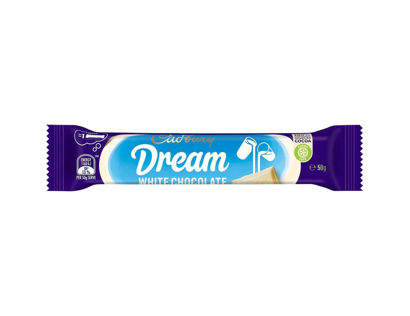 Cadbury Dream White Chocolate Bar 50g X 6 Bars