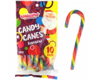 Rainbow Christmas Candy Canes (Pack of 10)