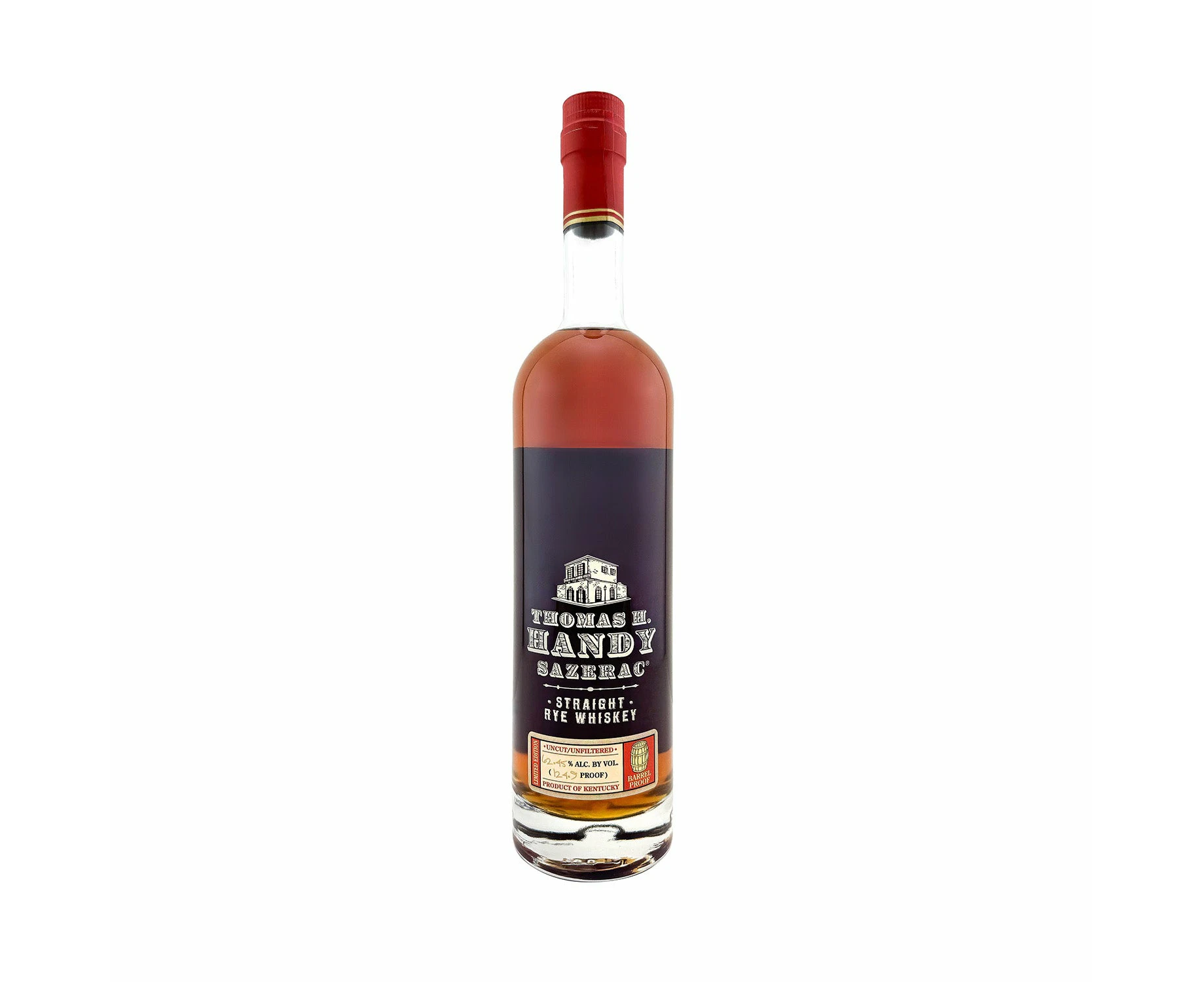 Thomas H. Handy Sazerac Barrel Proof 2023 Release 124.9 Proof (62.45%) Straight Rye Whiskey 750ml