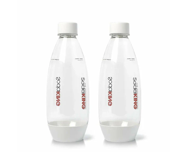 Sodaking Moderna 1l Bottles Twin Pack Duo White Bpa Free