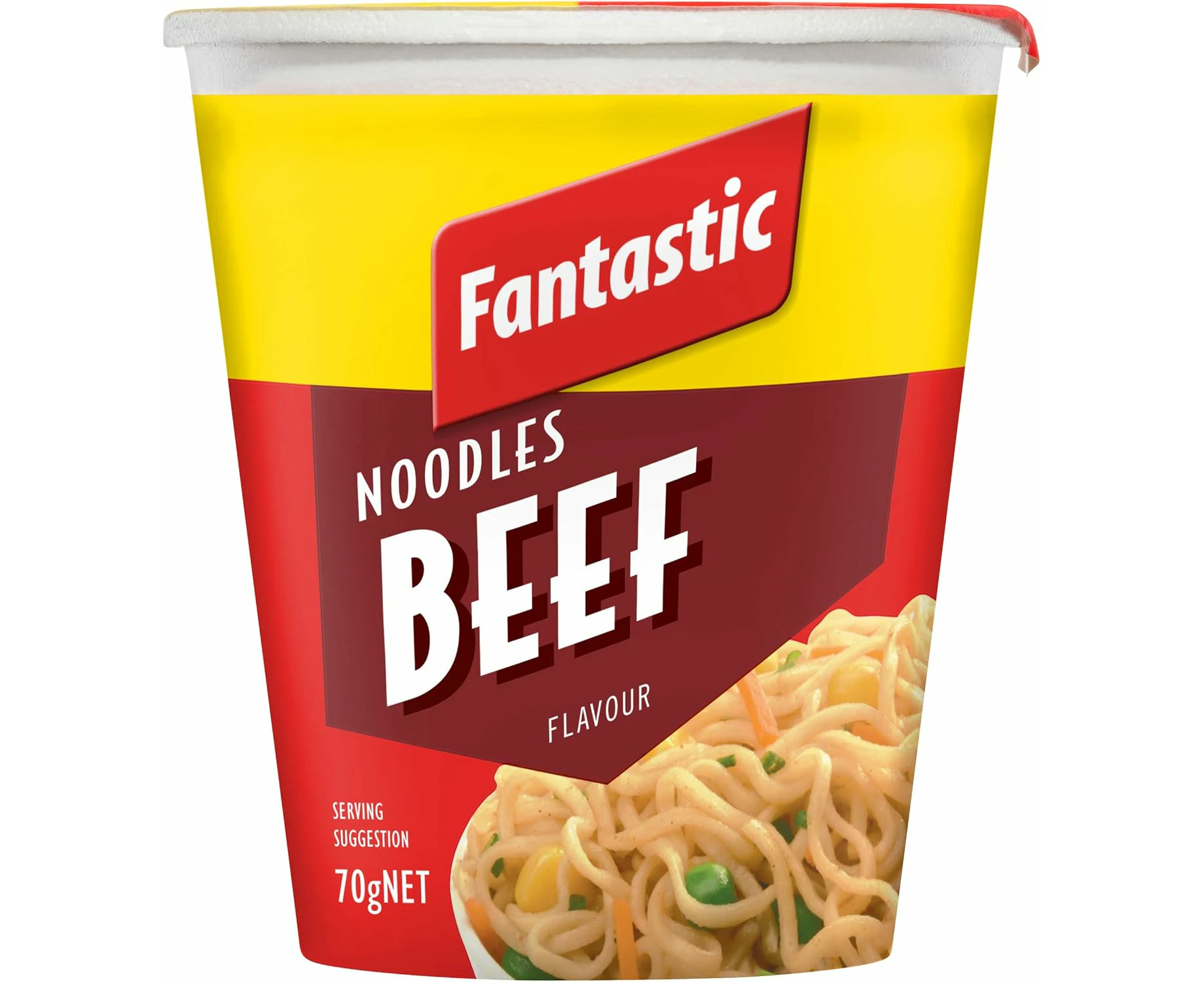 3 x Fantastic Cup Noodle, Beef, 70g