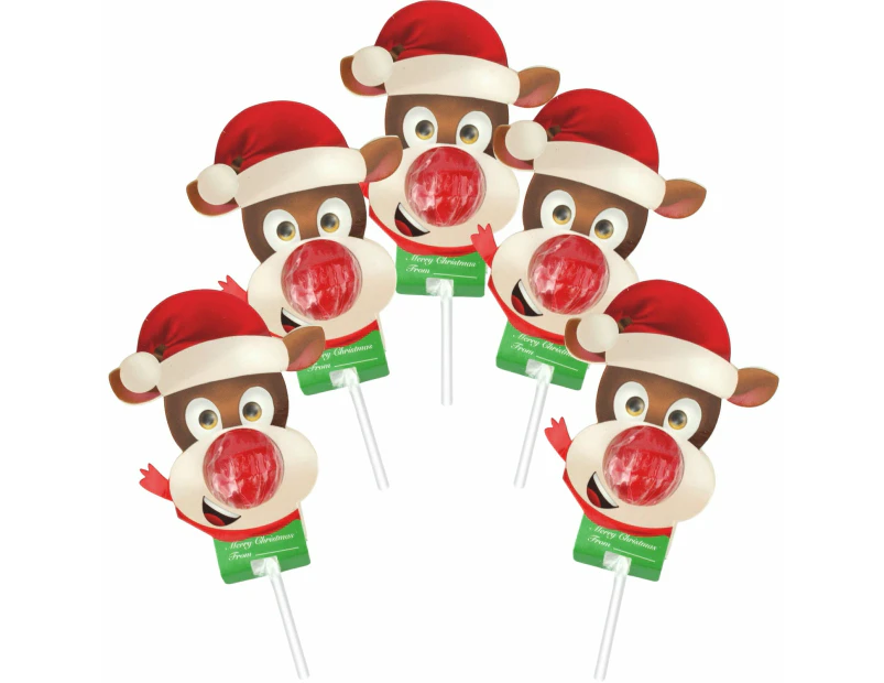 Rudolph Reindeer Lollipops (Pack of 5)