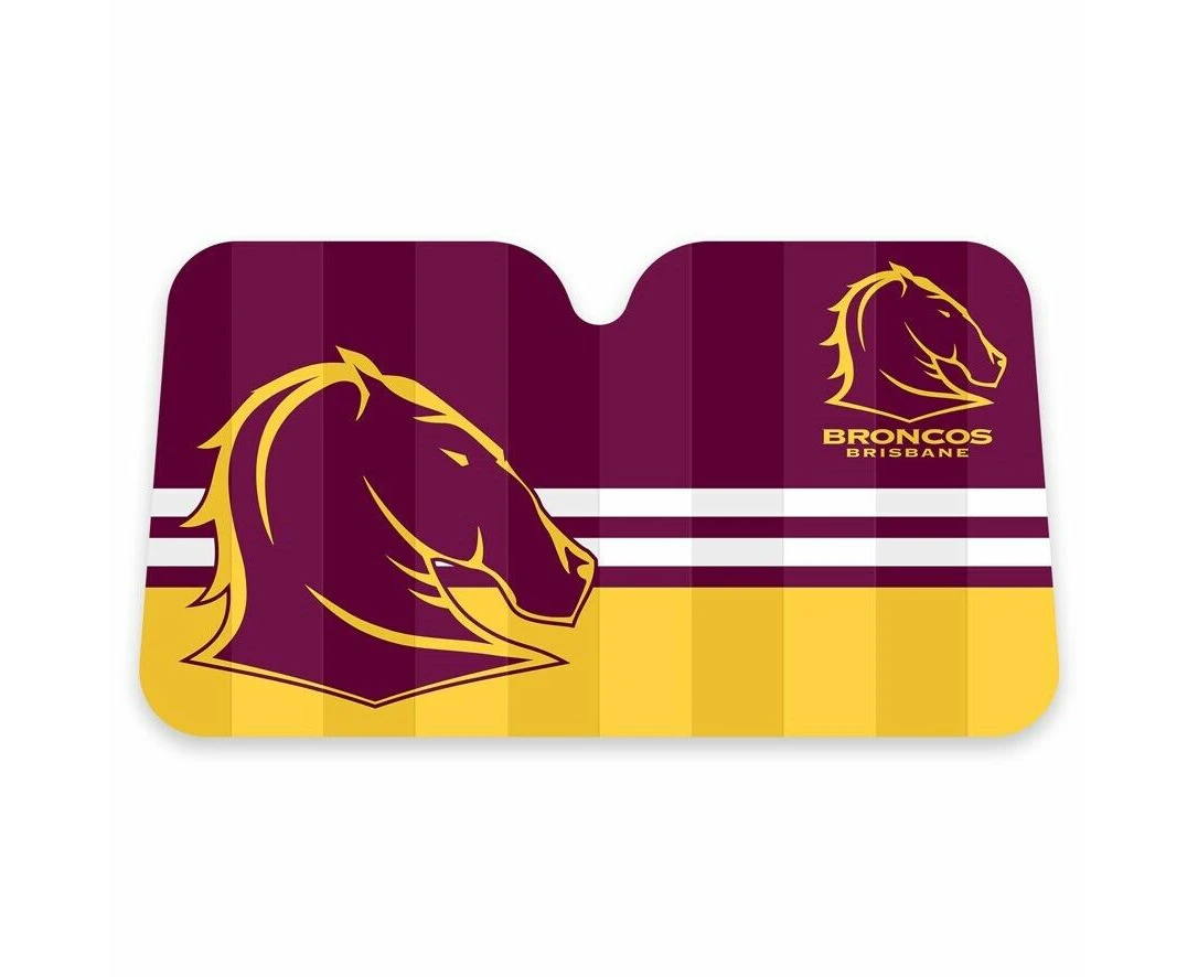 NRL Car Sunshade - Brisbane Broncos - 130cm x 70cm