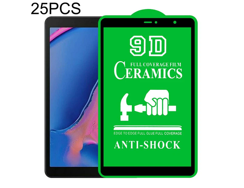 For Samsung Galaxy Tab A 8.0 2019 4G P200 / P205 25 Pcs 9D Full Screen Full Glue Ceramic Film