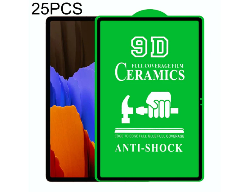 For Samsung Galaxy Tab S7 Fe 12.4 Inch 25 Pcs 9D Full Screen Full Glue Ceramic Film