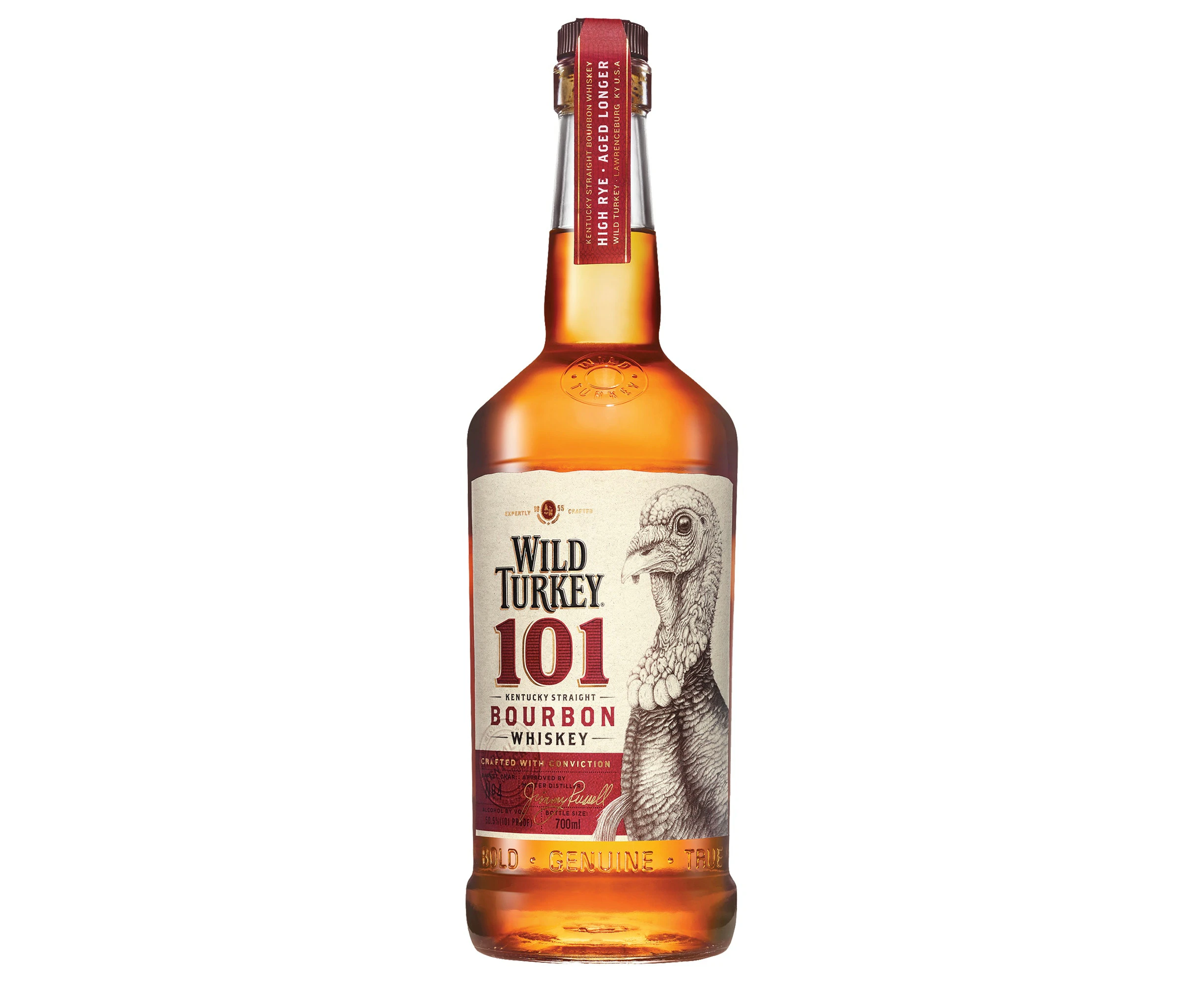 Wild Turkey 101 Proof Kentucky Straight Bourbon Whiskey 700mL Bottle