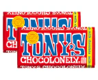 2 x Tony's Chocolonely Bar Milk Chocolate 180g