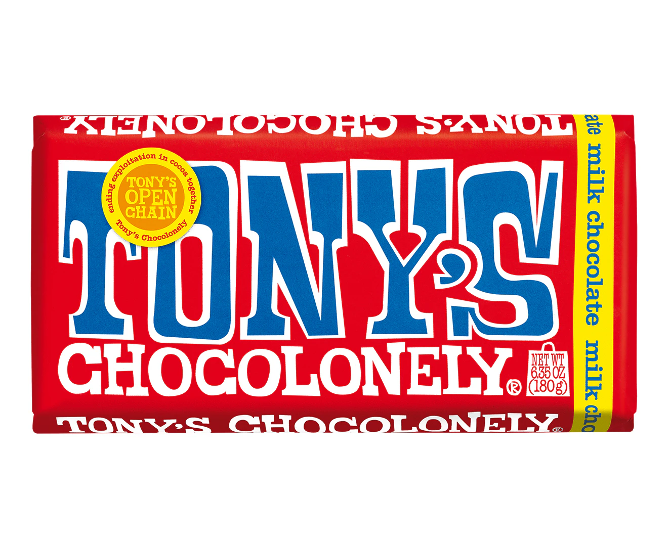 Tonys Chocolonely Milk Chocolate Bar 180g