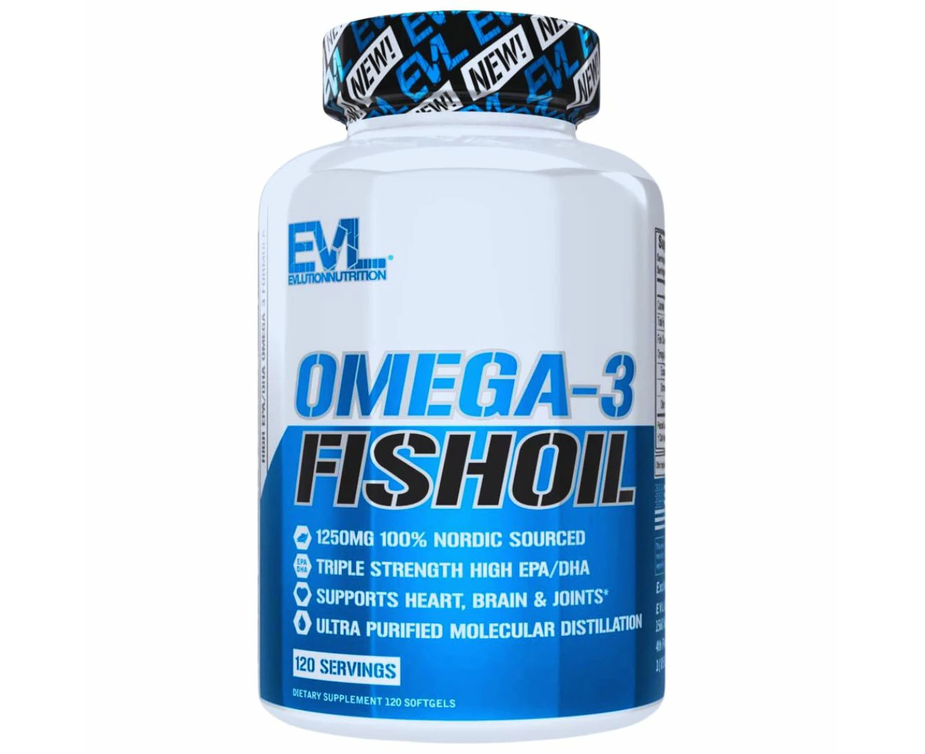 EVLution Nutrition, Omega-3 Fish Oil,  Triple Strength