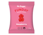 12 x Funday Gummy Frogs Raspberry 50g