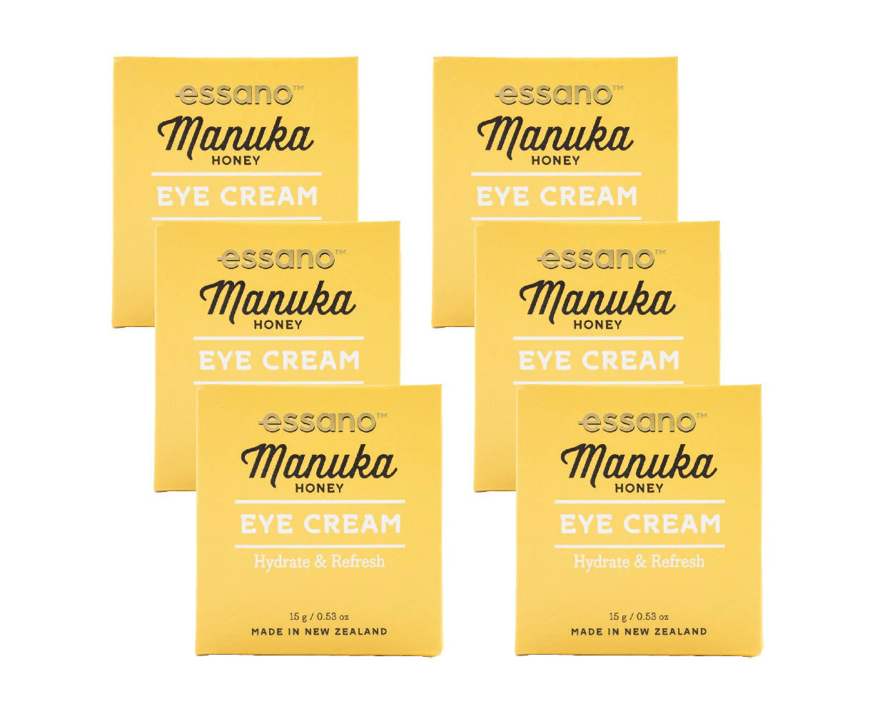 6x Essano Eye Cream Hydrate & Refresh Manuka Honey Skin/Face Women Self Care 15g