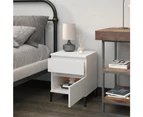 vidaXL Bedside Cabinet White 40x35x50 cm