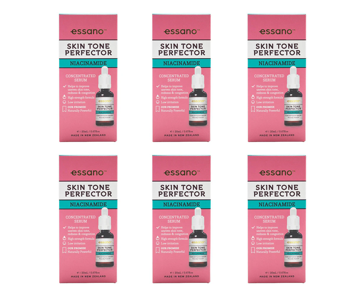 6x Essano Skin Tone Perfector Niacinamide Concentrated Serum Facial Care 20ml