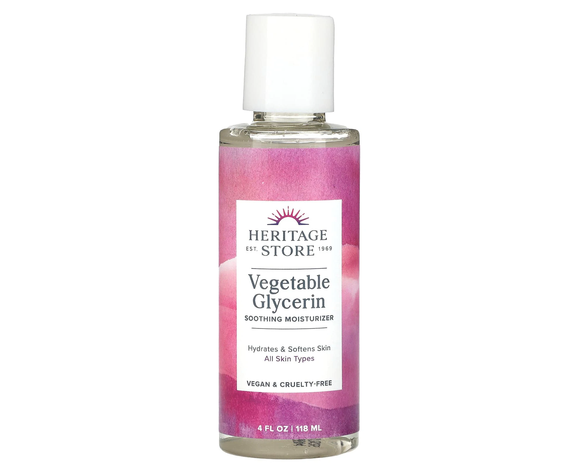 Heritage Store, Vegetable Glycerin, Soothing Moisturizer, 4 fl oz (118 ml)