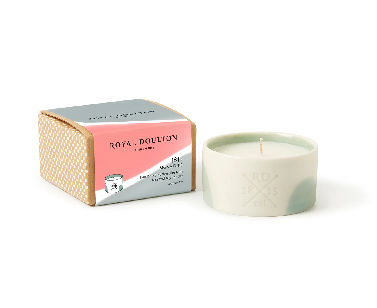 Royal Doulton Bamboo & Coffee Blossom Signature Mini Candle 70g