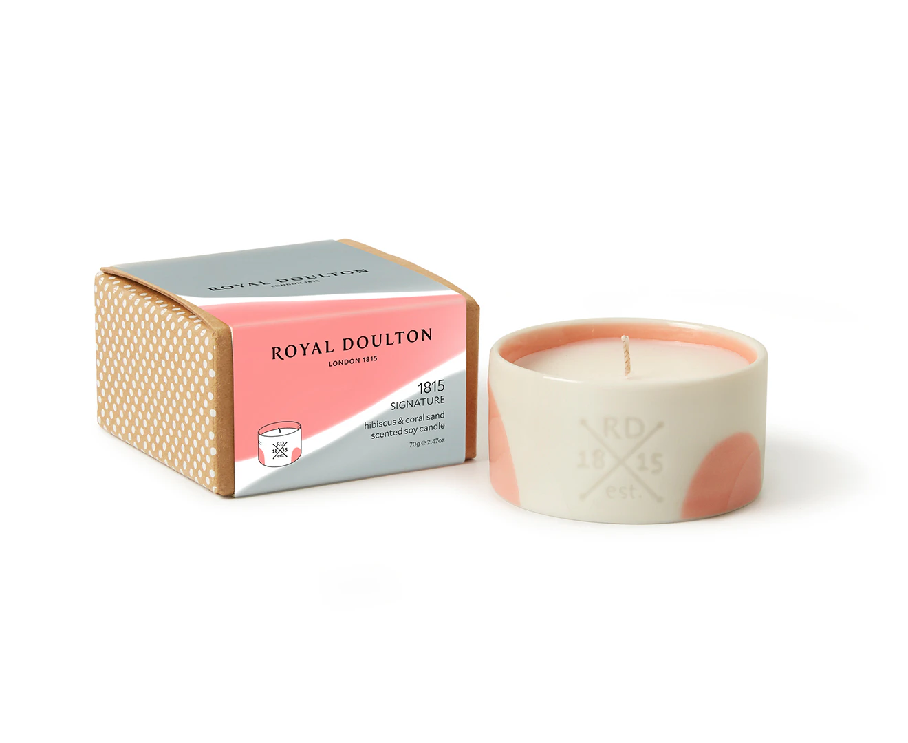 Royal Doulton Hibiscus & Coral Sand Signature Mini Candle 70g