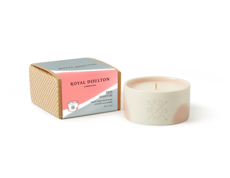 Royal Doulton Blush Magnolia & Musk Signature Mini Candle 70g