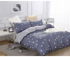 Fabric Fantastic TREE Reversible Duvet/Doona/Quilt Cover Set Queen/King/Super Size Blue&Beige