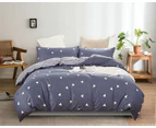 Fabric Fantastic TREE Reversible Duvet/Doona/Quilt Cover Set Queen/King/Super Size Blue&Beige