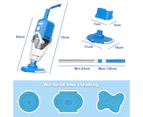 Advwin Cordless Pool Vacuum Handheld Pool Vacuum Cleaner with Telescopic Pole up to 90 Minutes