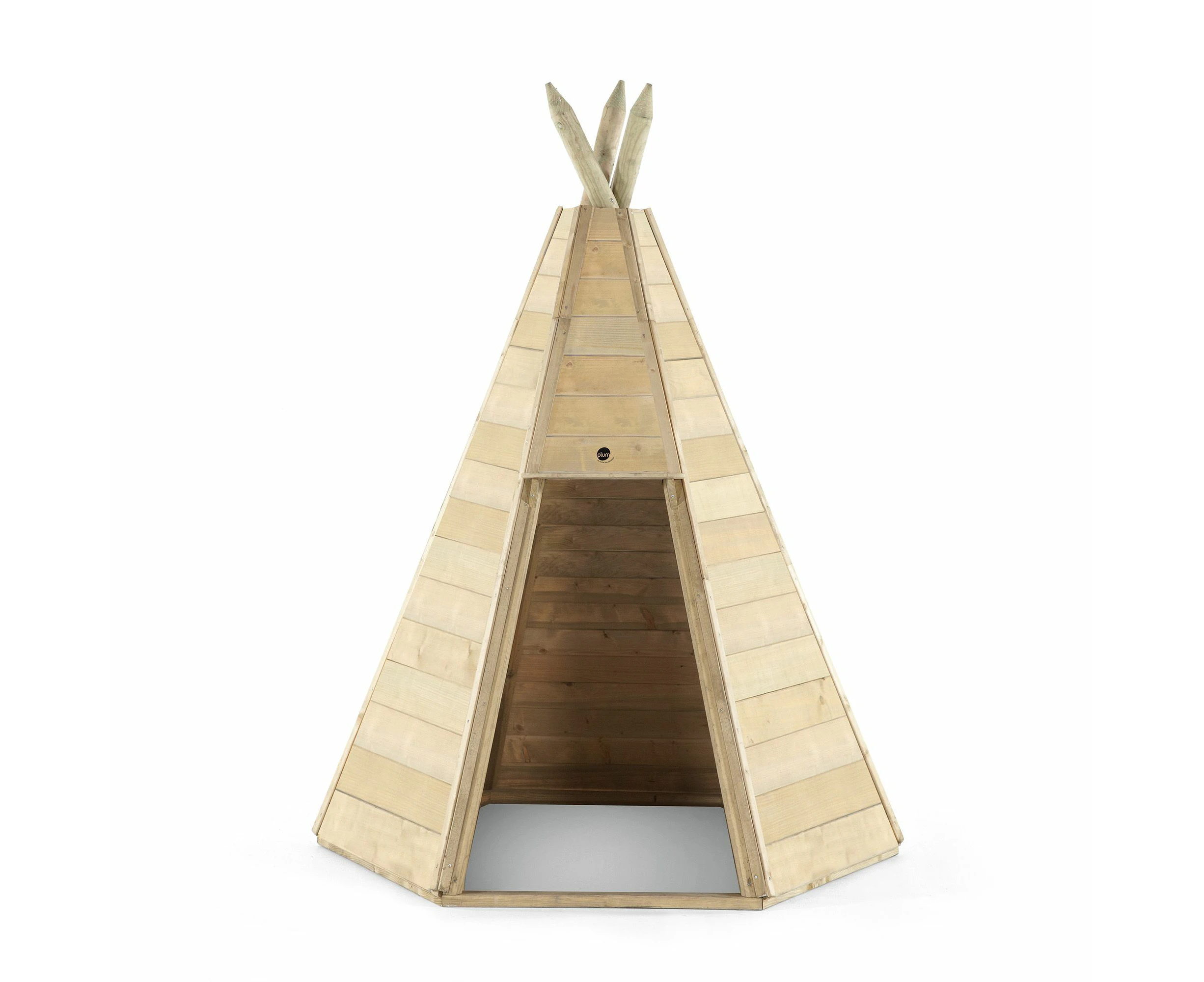 Plum Teepee Hideaway Cubby | Wooden Kids Outdoor Playhouse