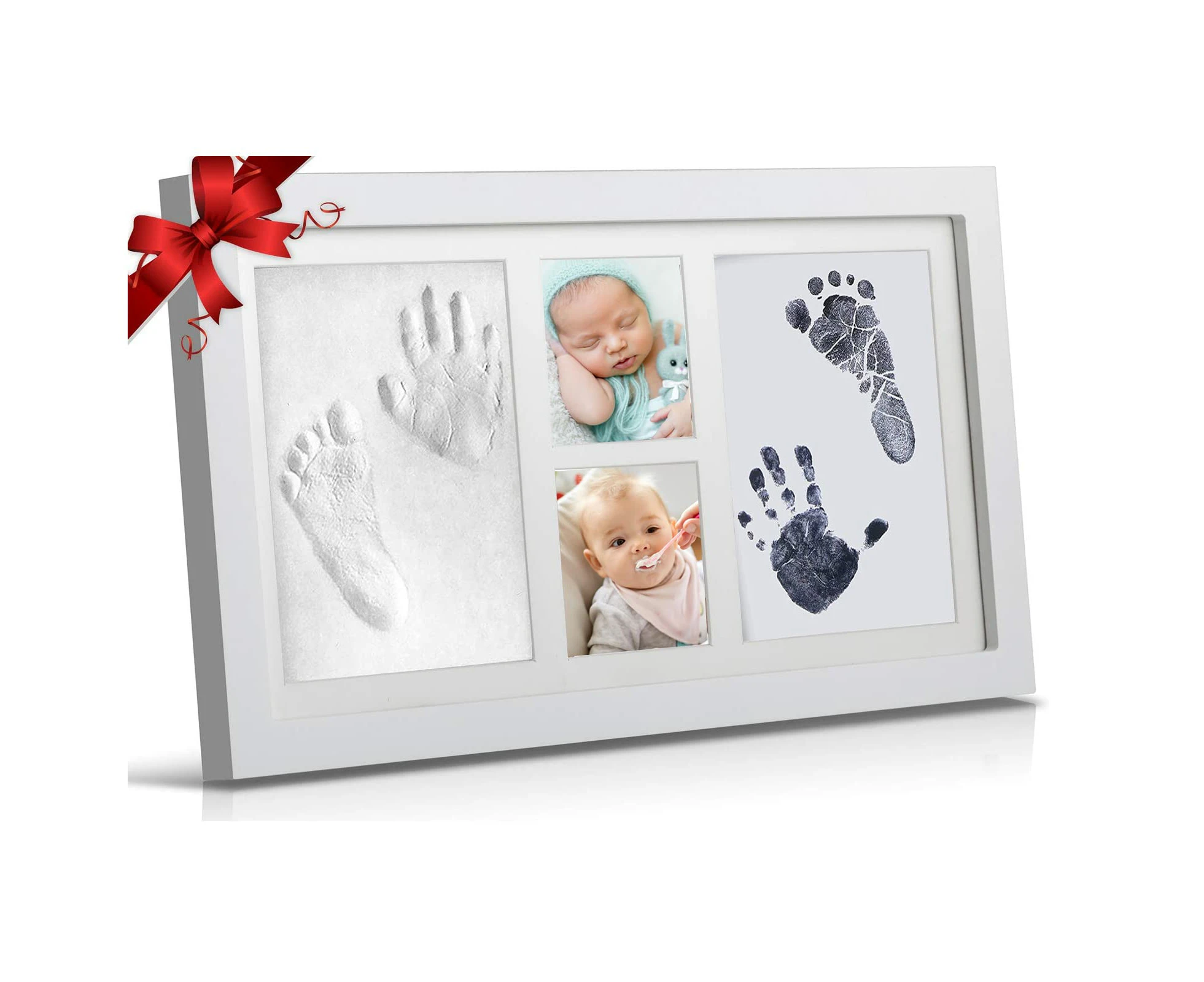 Babyprints Newborn Baby Handprint and Footprint Photo Frame Kit,Perfect for Baby Boy Gifts,Top Baby Girl Gifts,  Newborn Baby Keepsake Frames