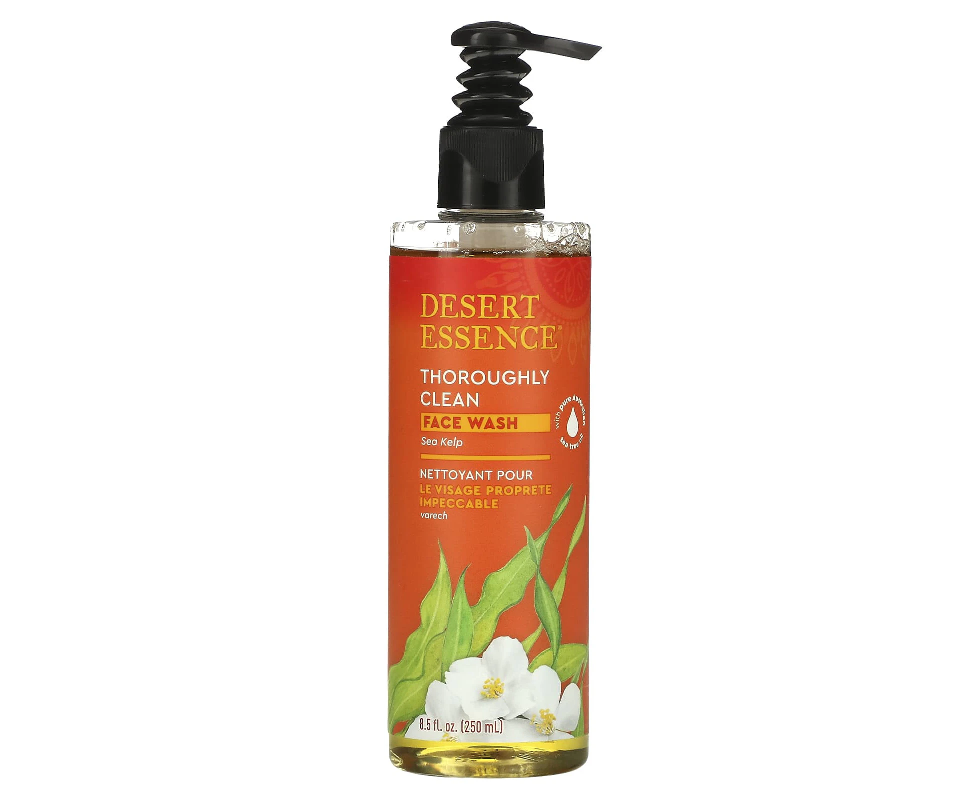 Desert Essence, Thoroughly Clean Face Wash, Sea Kelp, 8.5 fl oz (250 ml)