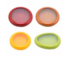 4PC Silicone Fruit and Vegetable Storage Containers Set for Fridge,Onion Storage Container,Avocado keeper,Tomato Saver,and Lemon holder