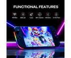 Controller for Switch,Replacement for Switch Controller with RGB LED,Adjustable Turbo Motion Control,Wake-Up,Screenshot (Black)