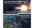 Controller for Switch,Replacement for Switch Controller with RGB LED,Adjustable Turbo Motion Control,Wake-Up,Screenshot (Black)