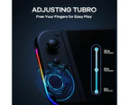 Controller for Switch,Replacement for Switch Controller with RGB LED,Adjustable Turbo Motion Control,Wake-Up,Screenshot (Black)