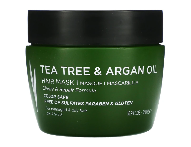 Luseta Beauty, Tea Tree & Argan Oil, Hair Mask, 16.9 fl oz (500 ml)