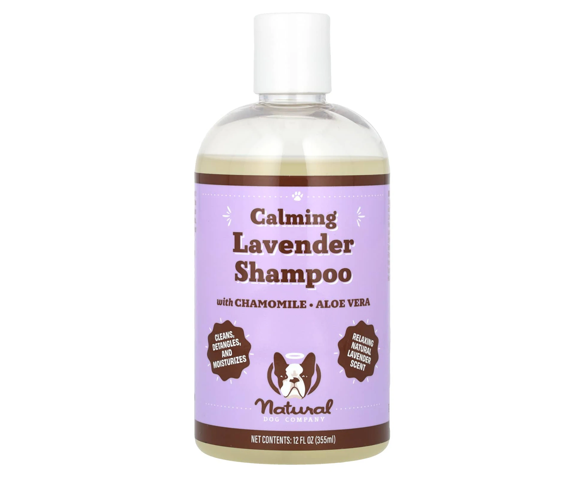 Natural Dog Company, Calming Lavender Shampoo with Chamomile, Aloe Vera, 12 fl oz (355 ml)