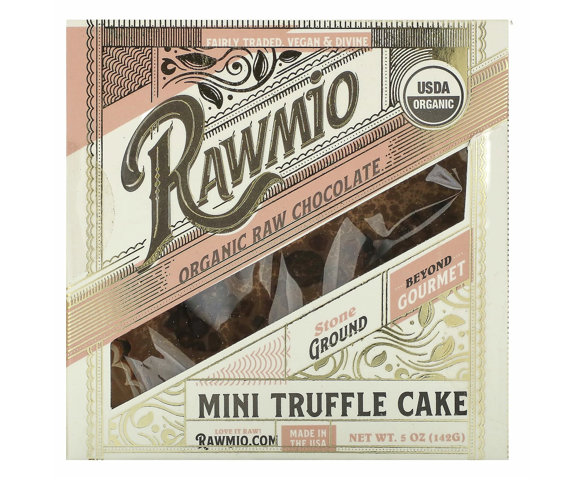 Rawmio, Organic Raw Chocolate Mini Truffle Cake,  5 oz (142 g)