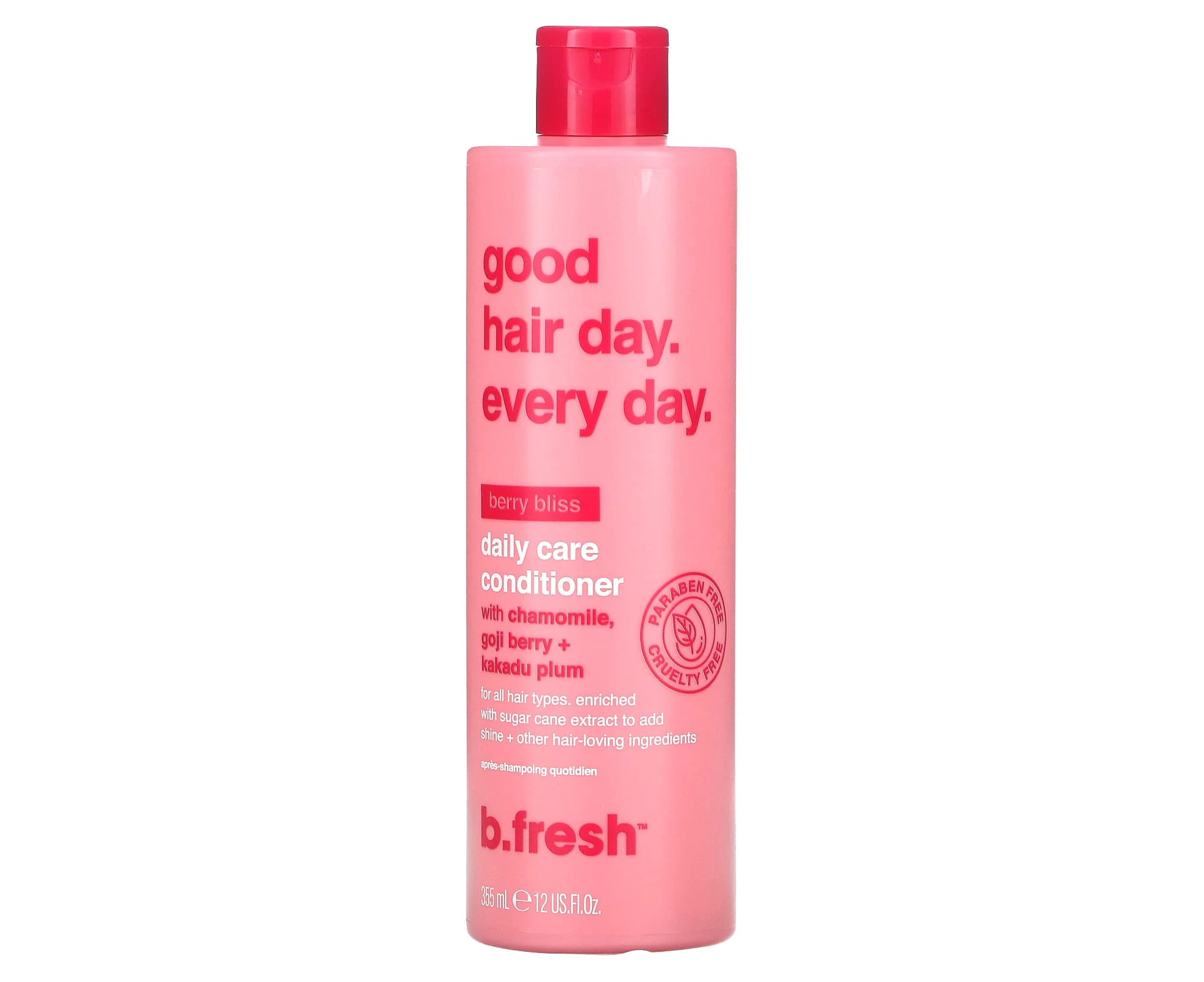 b.fresh, Good Hair Day Every Day, Daily Care Conditioner, For All Hair Types, Berry Bliss, 12 fl oz (355 ml)