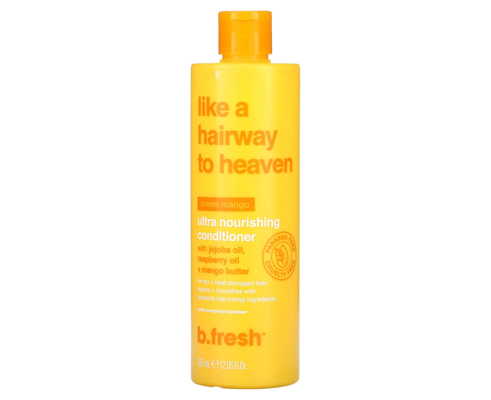 b.fresh, Like A Hairway to Heaven, Ultra Nourishing Conditioner, For Dry + Heat Damaged Hair, Sweet Mango, 12 fl oz (355 ml)