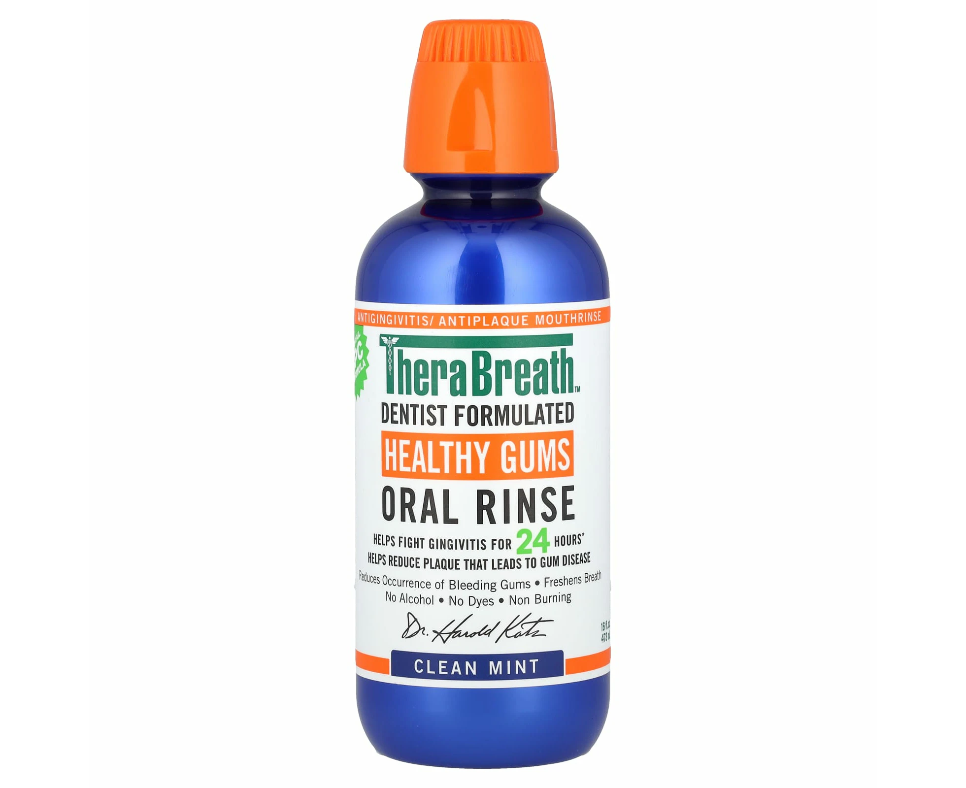 TheraBreath, Healthy Gums Oral Rinse, Clean Mint, 16 fl oz (473 ml)