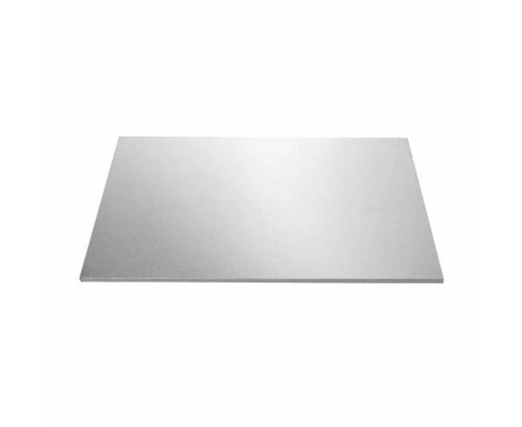 9x12in Rectangle Masonite Cake Board - Silver