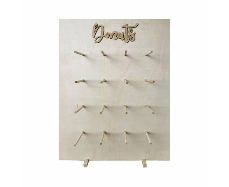 16 Donuts Wooden Donut Stand 45x55x10cm