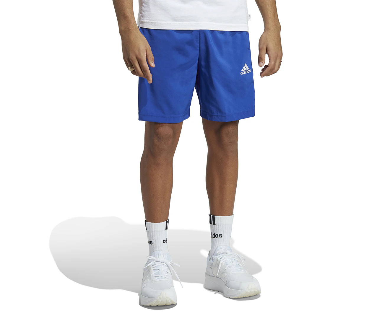 Adidas Men's Aeroready Essentials Chelsea 3-Stripes Shorts - Semi Lucid Blue