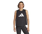 Adidas Women's Train Essentials Big Performance Logo Training Tank Top - Black/White