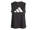 Adidas Women's Train Essentials Big Performance Logo Training Tank Top - Black/White